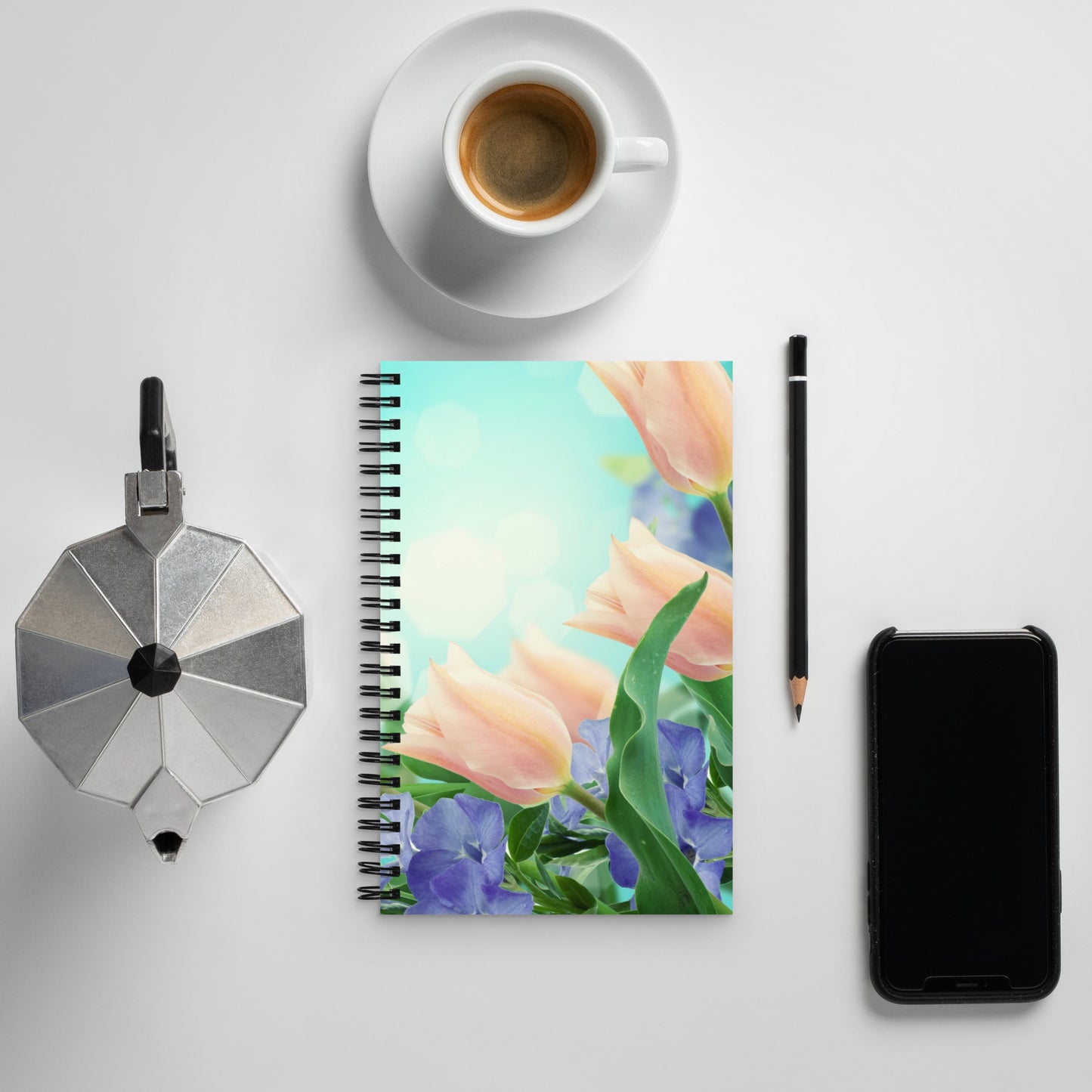 Beautiful Roses Spiral notebook