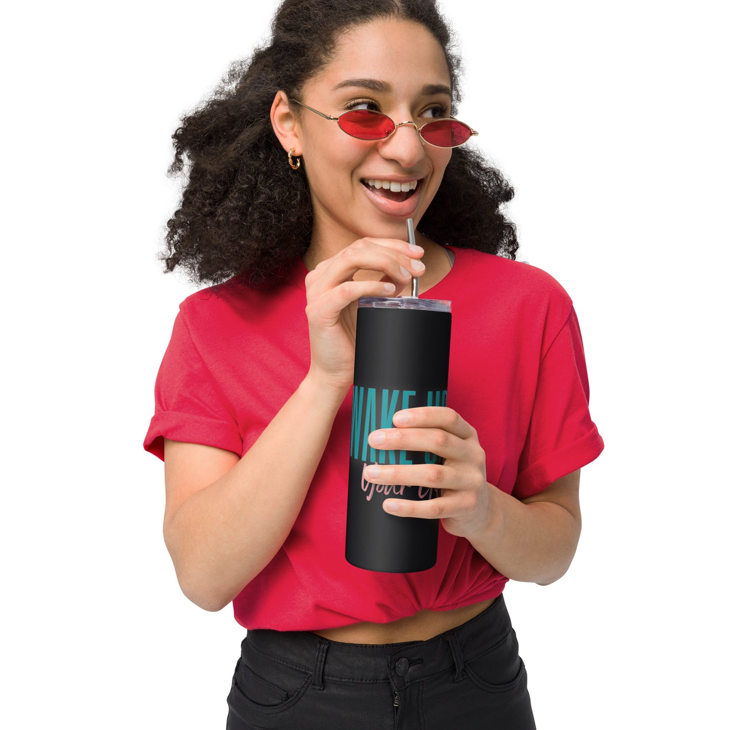 Wake up Your Gift Stainless steel tumbler