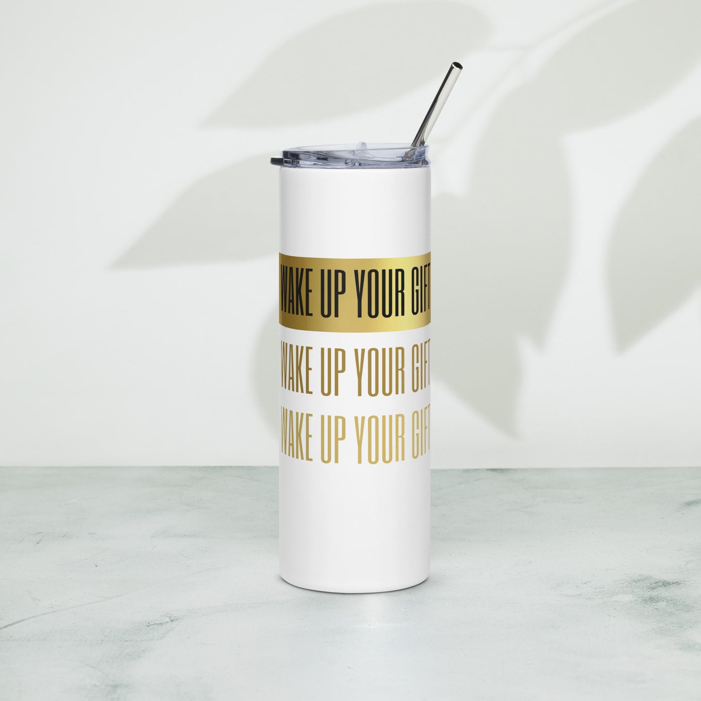Wake Up Your Gift Bold Stainless steel tumbler