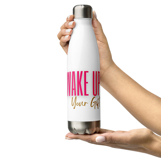 Wake Up Your Gift Stainless Steel Water Bottle