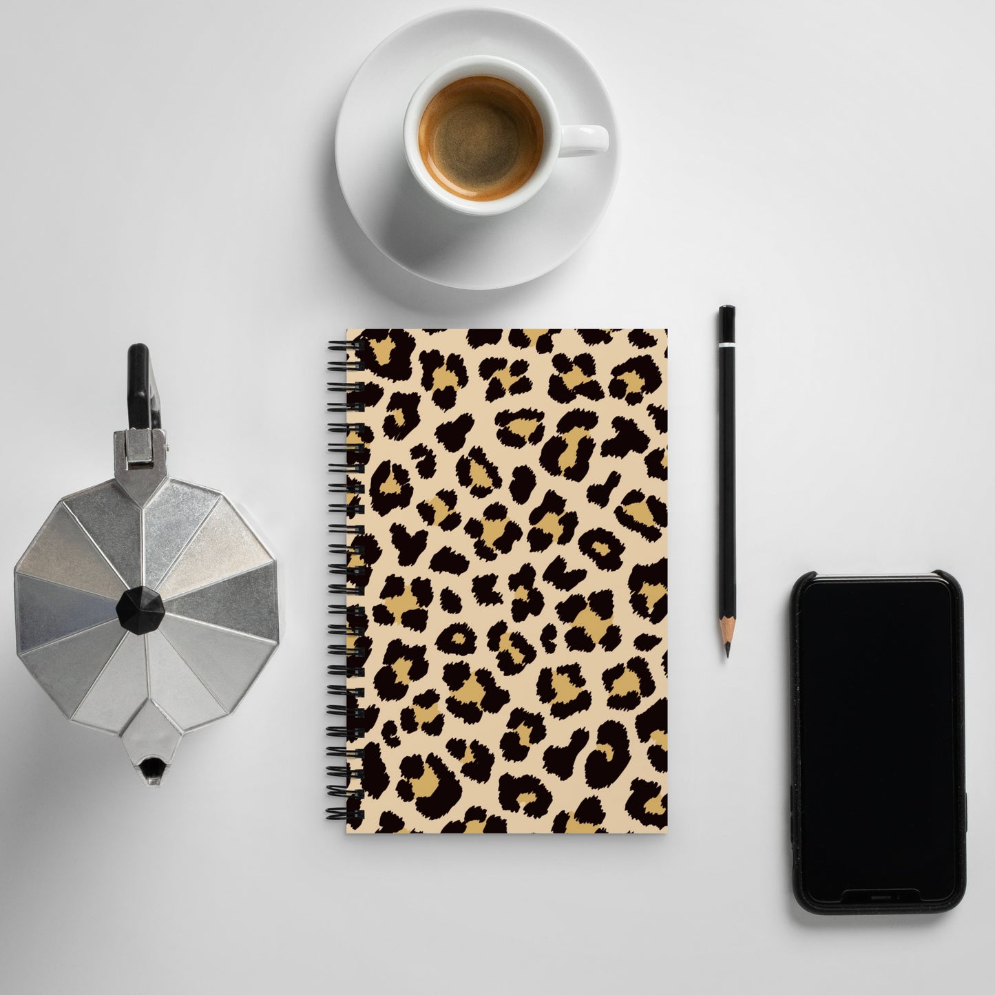 Leopard Spiral notebook