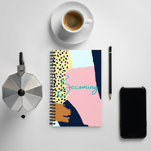 Becoming Abstract Spiral notebook