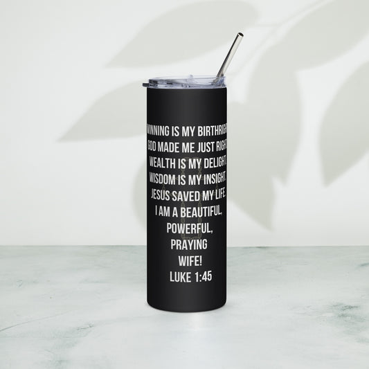 Praying Wife Stainless steel tumbler