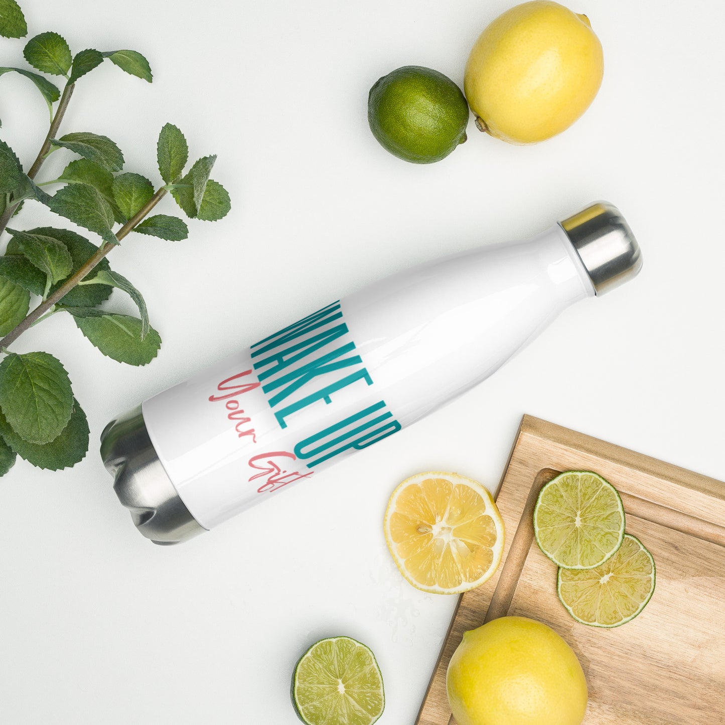 Wake Up Your Gift Stainless Steel Water Bottle